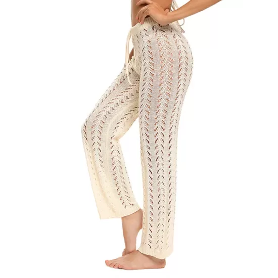 Sexy Crochetgo Hollow Beach Trousers Cover-Ups Sexy Crochetgo Hollow Beach Trousers Cover-Ups