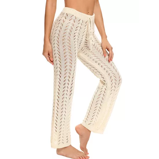 Sexy Crochetgo Hollow Beach Trousers Cover-Ups Sexy Crochetgo Hollow Beach Trousers Cover-Ups