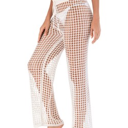Sexy See-Through Crochetgo Hollow Beach Trousers Cover-Ups
