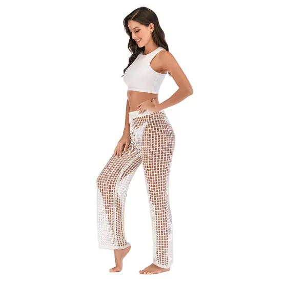 Sexy See-Through Crochetgo Hollow Beach Trousers Cover-Ups Sexy See-Through Crochetgo Hollow Beach Trousers Cover-Ups