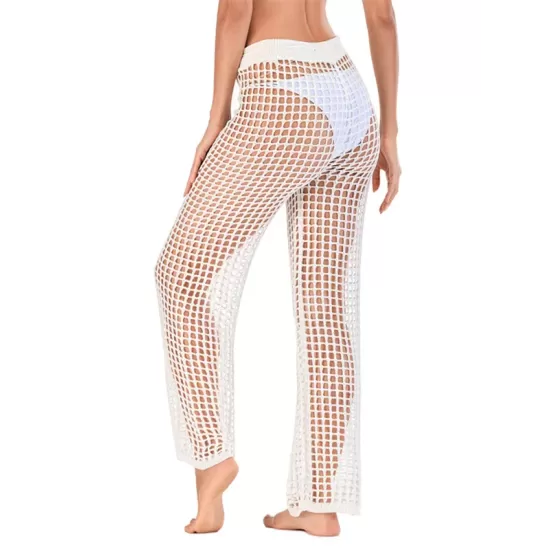 Sexy See-Through Crochetgo Hollow Beach Trousers Cover-Ups Sexy See-Through Crochetgo Hollow Beach Trousers Cover-Ups