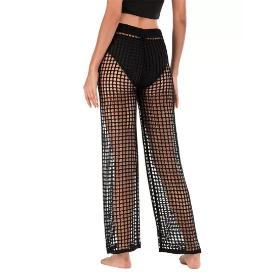 Sexy See-Through Crochetgo Hollow Beach Trousers Cover-Ups Sexy See-Through Crochetgo Hollow Beach Trousers Cover-Ups