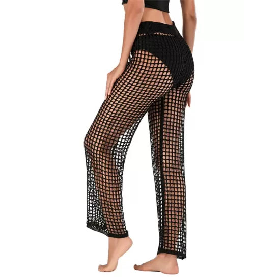 Sexy See-Through Crochetgo Hollow Beach Trousers Cover-Ups Sexy See-Through Crochetgo Hollow Beach Trousers Cover-Ups