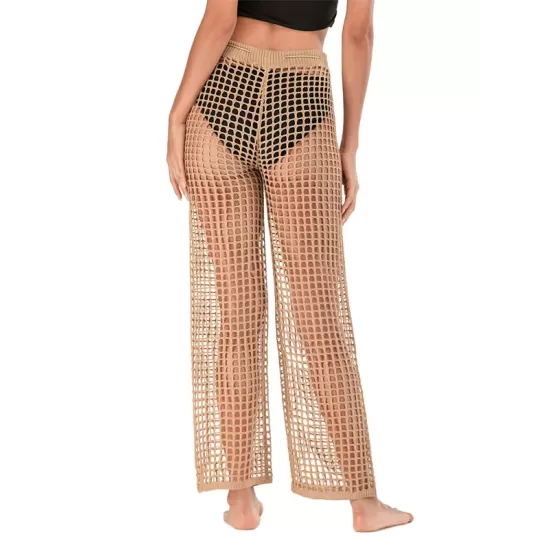 Sexy See-Through Crochetgo Hollow Beach Trousers Cover-Ups Sexy See-Through Crochetgo Hollow Beach Trousers Cover-Ups