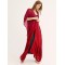 Plaid Chiffon Long-Sleeves Cover-Up Swimwear