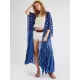 Plaid Chiffon Long-Sleeves Cover-Up Swimwear Plaid Chiffon Long-Sleeves Cover-Up Swimwear