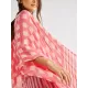 Plaid Chiffon Long-Sleeves Cover-Up Swimwear Plaid Chiffon Long-Sleeves Cover-Up Swimwear
