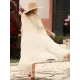 Plaid Chiffon Long-Sleeves Cover-Up Swimwear Plaid Chiffon Long-Sleeves Cover-Up Swimwear