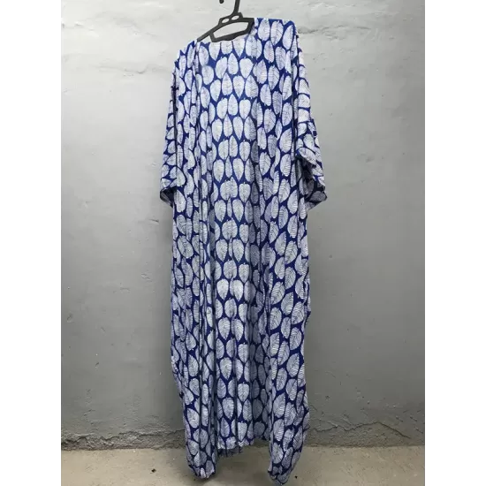 Leaves Printed Cardigan Half-Sleeves Cover-Up Swimwear Leaves Printed Cardigan Half-Sleeves Cover-Up Swimwear