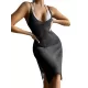Solid Color Knitting Split-Side Cover-Up Solid Color Knitting Split-Side Cover-Up