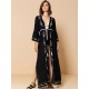 Embroidered And Lace-Up Long Sleeves Cover-Ups Tops Embroidered And Lace-Up Long Sleeves Cover-Ups Tops