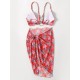 Three-Piece Floral Print Bandage Tie Side Bikini Swimwear Three-Piece Floral Print Bandage Tie Side Bikini Swimwear