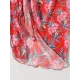 Three-Piece Floral Print Bandage Tie Side Bikini Swimwear Three-Piece Floral Print Bandage Tie Side Bikini Swimwear