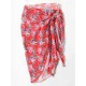 Three-Piece Floral Print Bandage Tie Side Bikini Swimwear Three-Piece Floral Print Bandage Tie Side Bikini Swimwear