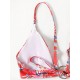 Three-Piece Floral Print Bandage Tie Side Bikini Swimwear Three-Piece Floral Print Bandage Tie Side Bikini Swimwear