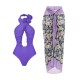 Backless Flower Print Flower Shape Hollow Cover-Ups&One-Piece Swimwear Backless Flower Print Flower Shape Hollow Cover-Ups&One-Piece Swimwear