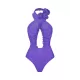Backless Flower Print Flower Shape Hollow Cover-Ups&One-Piece Swimwear Backless Flower Print Flower Shape Hollow Cover-Ups&One-Piece Swimwear