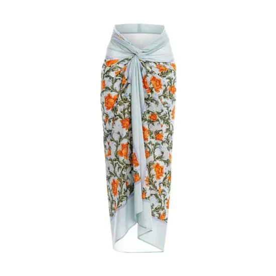Backless Flower Print Flower Shape Hollow Cover-Ups&One-Piece Swimwear Backless Flower Print Flower Shape Hollow Cover-Ups&One-Piece Swimwear