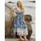 V-Neck Leopard Drawstring Short Sleeve Loose Cover-Up Swimwear