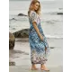 V-Neck Leopard Drawstring Short Sleeve Loose Cover-Up Swimwear V-Neck Leopard Drawstring Short Sleeve Loose Cover-Up Swimwear