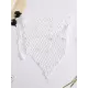 Knitted Hollow Sexy Triangle Scarf Shawl Cover-Up Swimwear Knitted Hollow Sexy Triangle Scarf Shawl Cover-Up Swimwear