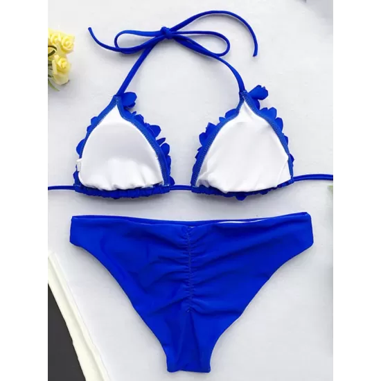 Ribbed Triangle Top With Panty Bikini Set Ribbed Triangle Top With Panty Bikini Set