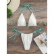 Vacation Tie Side Halter-Neck Bikini Swimsuit Vacation Tie Side Halter-Neck Bikini Swimsuit