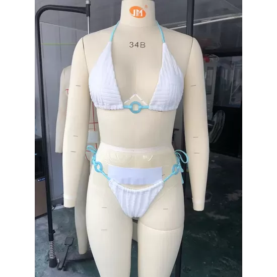 Vacation Tie Side Halter-Neck Bikini Swimsuit Vacation Tie Side Halter-Neck Bikini Swimsuit