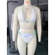 Vacation Tie Side Halter-Neck Bikini Swimsuit Vacation Tie Side Halter-Neck Bikini Swimsuit