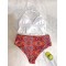 Tasseled Printed Split Bikini Swimsuit