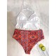 Tasseled Printed Split Bikini Swimsuit Tasseled Printed Split Bikini Swimsuit
