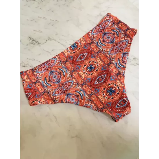 Tasseled Printed Split Bikini Swimsuit Tasseled Printed Split Bikini Swimsuit