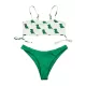 Freshness Dinosaurs Printed Lace-Up Bikini Swimwear Freshness Dinosaurs Printed Lace-Up Bikini Swimwear