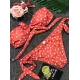 Knot Polka-Dot Bikinis Swimwear Knot Polka-Dot Bikinis Swimwear