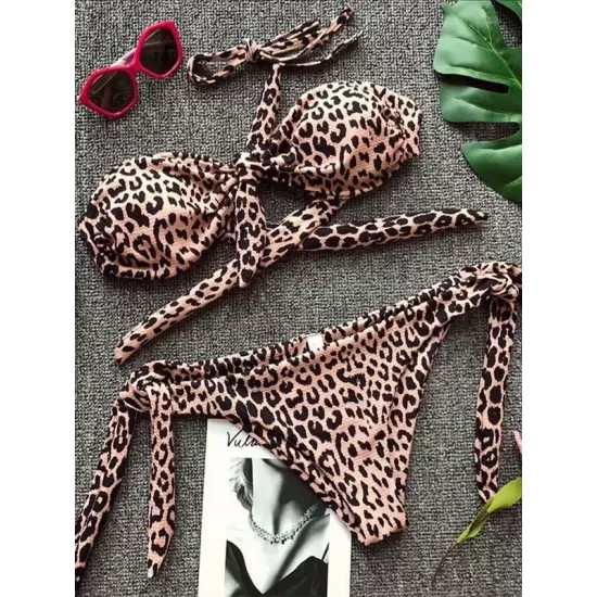 Knot Polka-Dot Bikinis Swimwear Knot Polka-Dot Bikinis Swimwear