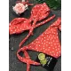 Knot Polka-Dot Bikinis Swimwear Knot Polka-Dot Bikinis Swimwear