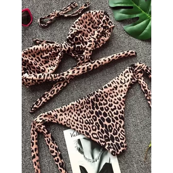 Knot Polka-Dot Bikinis Swimwear Knot Polka-Dot Bikinis Swimwear