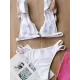 Flared Sleeves V-Neck Split Bikini Swimsuit Flared Sleeves V-Neck Split Bikini Swimsuit