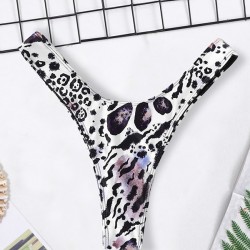 Floral-Print Triangles Low Waist Bikini Pants