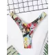 Floral-Print Triangles Low Waist Bikini Pants Floral-Print Triangles Low Waist Bikini Pants
