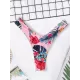 Floral-Print Triangles Low Waist Bikini Pants Floral-Print Triangles Low Waist Bikini Pants