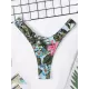 Floral-Print Triangles Low Waist Bikini Pants Floral-Print Triangles Low Waist Bikini Pants