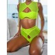 Fluorescent Hollow Split-Joint Split Bikini Swimsuit Fluorescent Hollow Split-Joint Split Bikini Swimsuit