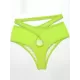Fluorescent Hollow Split-Joint Split Bikini Swimsuit Fluorescent Hollow Split-Joint Split Bikini Swimsuit