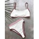 Contrast Color Split-Joint Split Bikini Swimsuit Contrast Color Split-Joint Split Bikini Swimsuit
