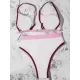 Contrast Color Split-Joint Split Bikini Swimsuit Contrast Color Split-Joint Split Bikini Swimsuit