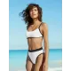 Contrast Color Split-Joint Split Bikini Swimsuit Contrast Color Split-Joint Split Bikini Swimsuit