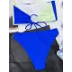 Contrast Color Split-Joint Tube Bikini Swimwear Contrast Color Split-Joint Tube Bikini Swimwear