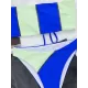 Contrast Color Split-Joint Tube Bikini Swimwear Contrast Color Split-Joint Tube Bikini Swimwear