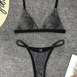 Shiny Purl Bikini Swimsuit